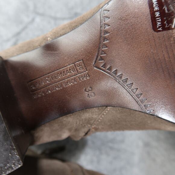 Alberto Fermani Shoes Womens 39 Booties Fashion Leather Cutout Open Toe Brown - Picture 15 of 16